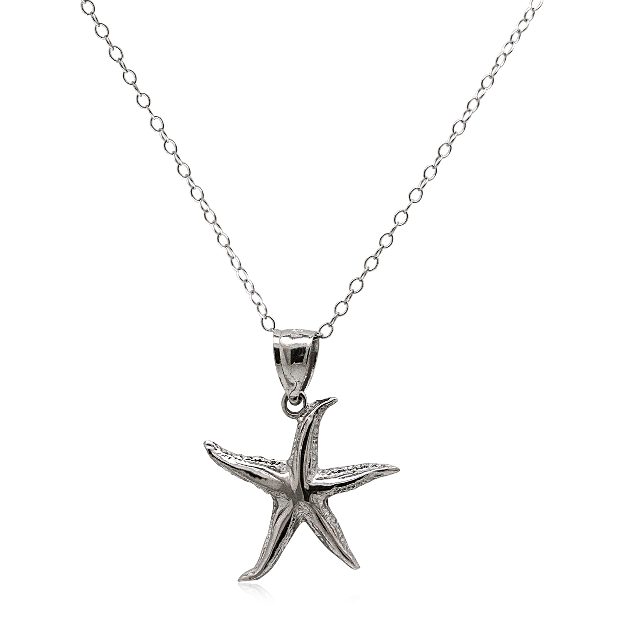 14K White Gold Starfish Charm 50003471 | Shin Brothers*