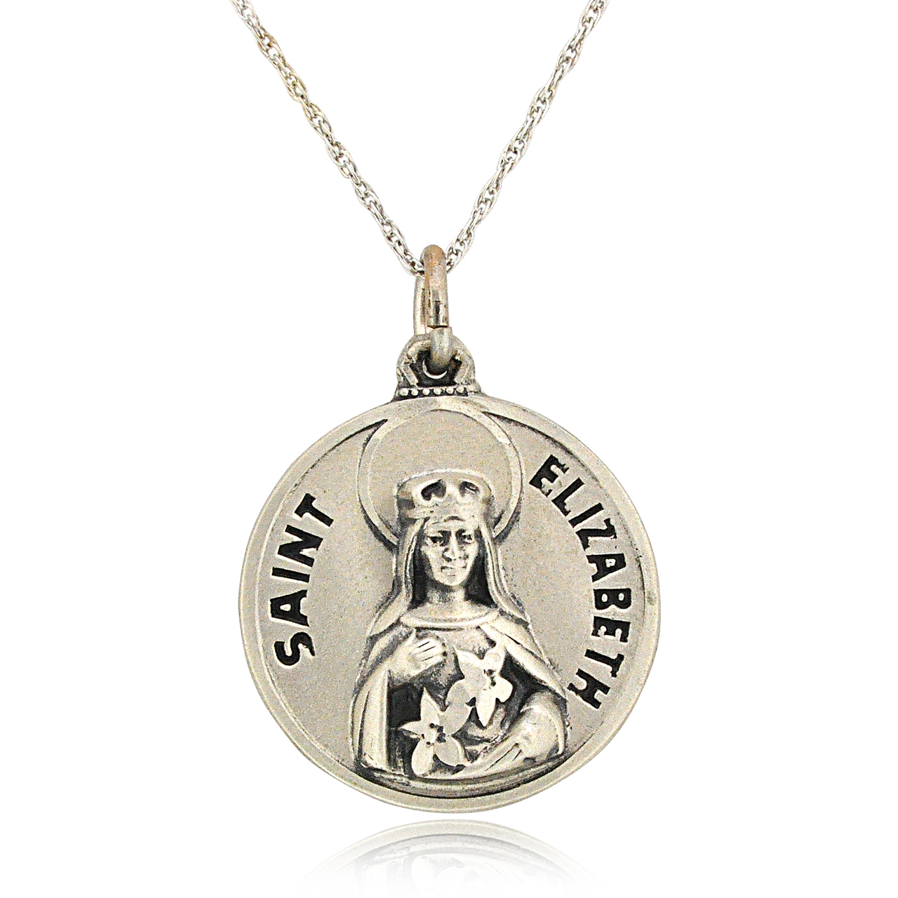 Sterling Silver St. Elizabeth Charm 85010630  By Shin Brothers