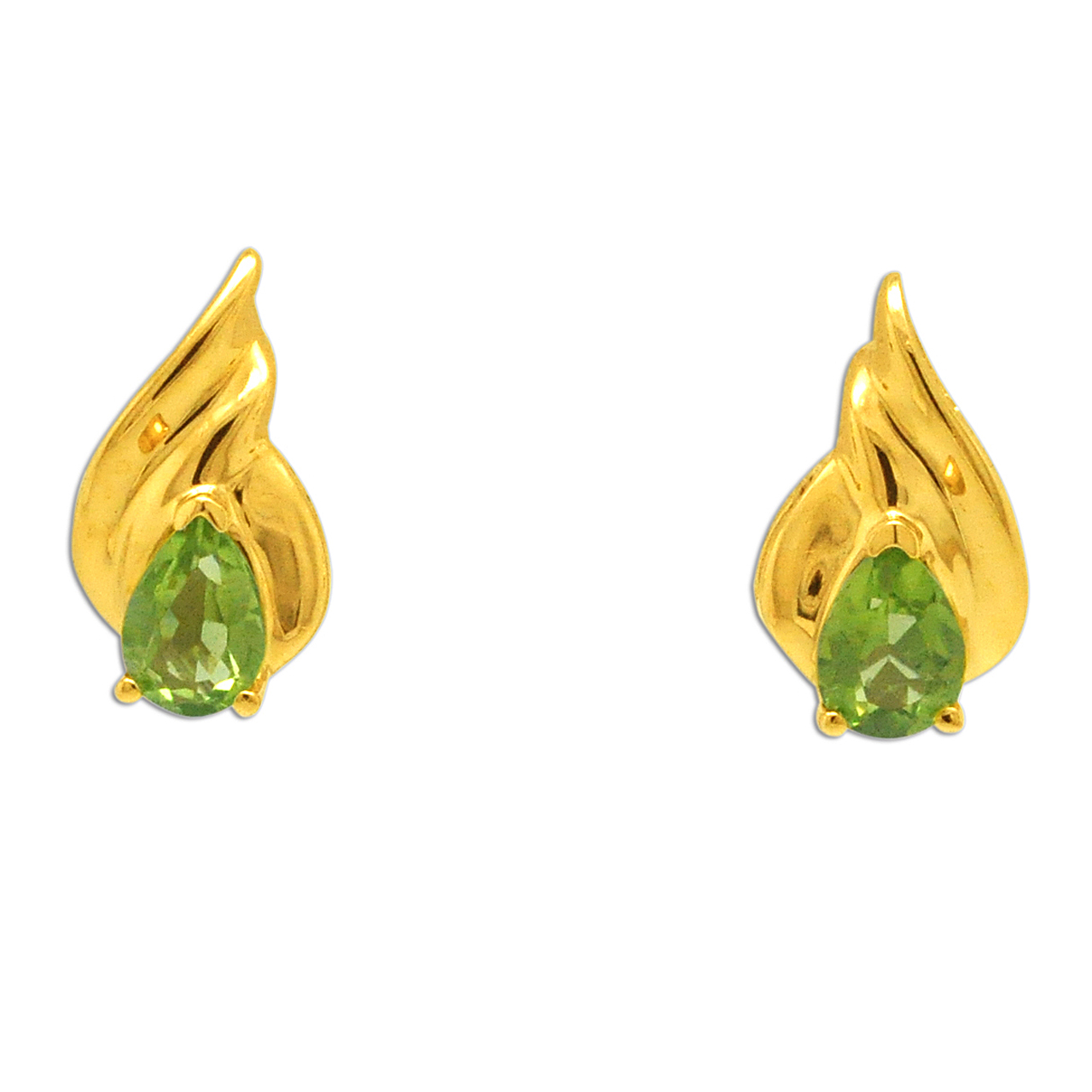 14K Yellow Gold Peridot Earrings 42003027 | Shin Brothers* 14K Yellow Gold Peridot Earrings 42003027 | Shin Brothers*