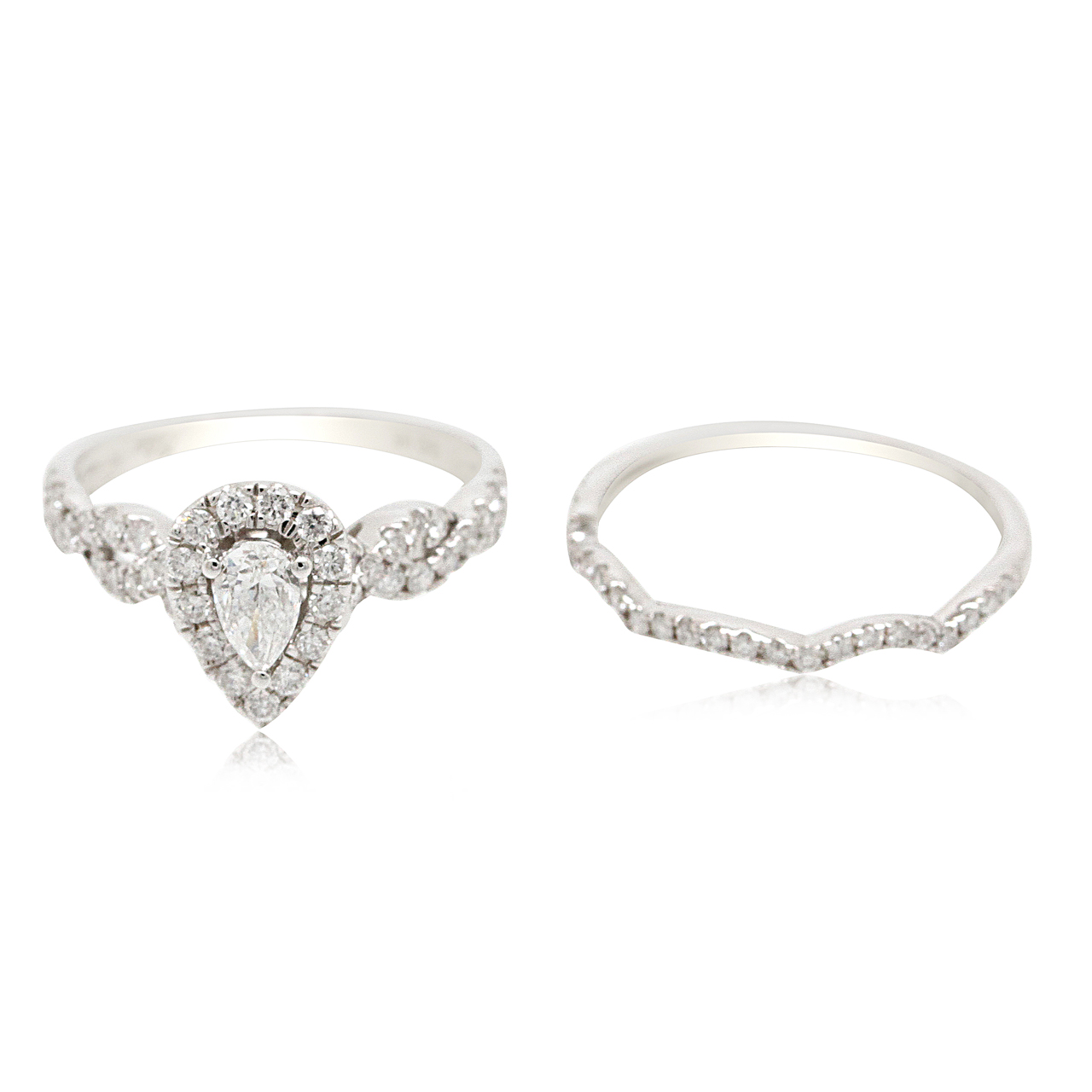 14K White Gold 1.0ct EGL Certified Diamond Engagement Ring Set 2 11006310 By Shin Brothers * 14K White Gold 1.0ct EGL Certified Diamond Engagement Ring Set 2 11006310 By Shin Brothers *