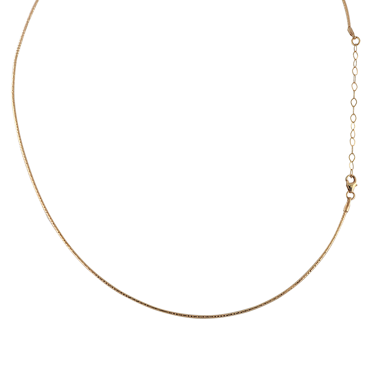 14K Pink Gold 16" Snake Chain 30003439 | Shin Brothers* 