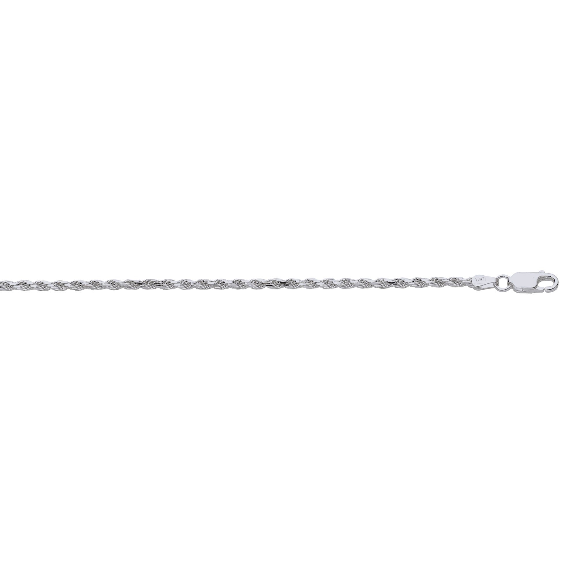 14K White Gold Ladies' Rope Chain 30003024 | Shin Brothers*