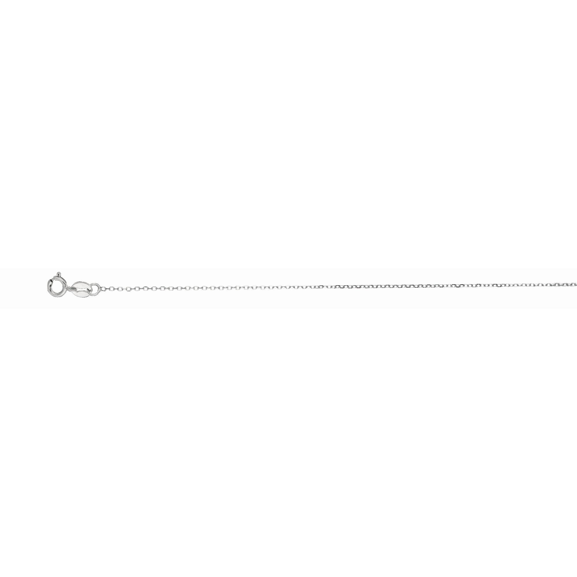 14K White Gold Ladies' Cable Chain 30003530 | Shin Brothers* 14K White Gold Ladies' Cable Chain 30003530 | Shin Brothers*