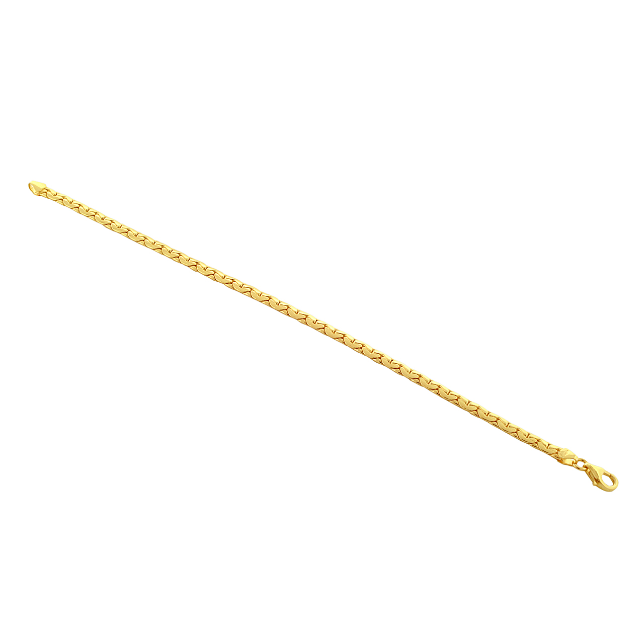 10K Yellow Gold Ladies' Fancy Curb Bracelet 29000154 | Shin Brothers*