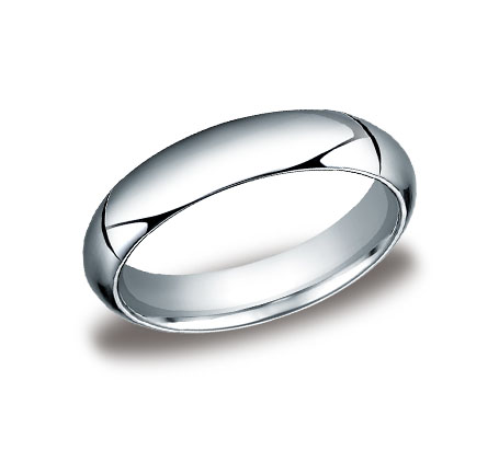 14K White Gold Plain Wedding Band 10017538  | Shin Brothers* 
