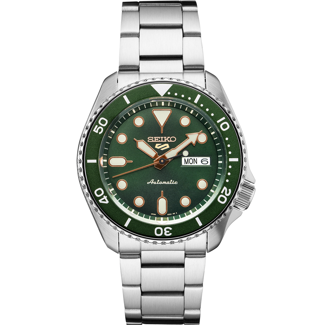 Seiko 5 Automatic Green Dial Stainless Steel Men S Watch Srpd63 Shin Brothers