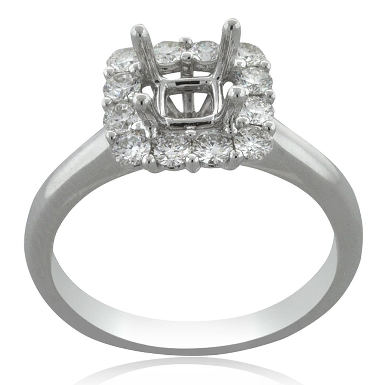 18K White Gold 0.54ct Diamond Engagement Ring Setting 11006330 | Shin Brothers*