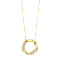 14K Yellow Gold 0.17ct. Diamond Pendant With 18" Chain 31000972 | Shin Brothers* 14K Yellow Gold 0.17ct. Diamond Pendant With 18" Chain 31000972 | Shin Brothers*