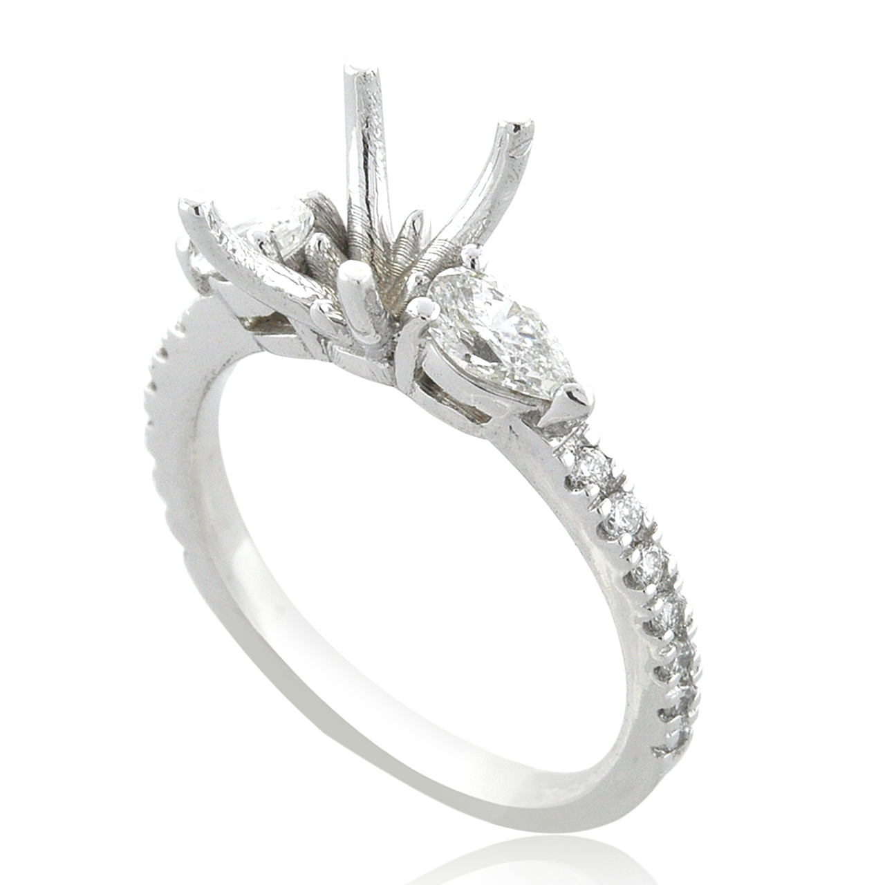 14K White Gold 0.52 ctw Diamond Engagement Ring Setting 11006375 | Shin Brothers* 14K White Gold 0.52 ctw Diamond Engagement Ring Setting 11006375 | Shin Brothers*