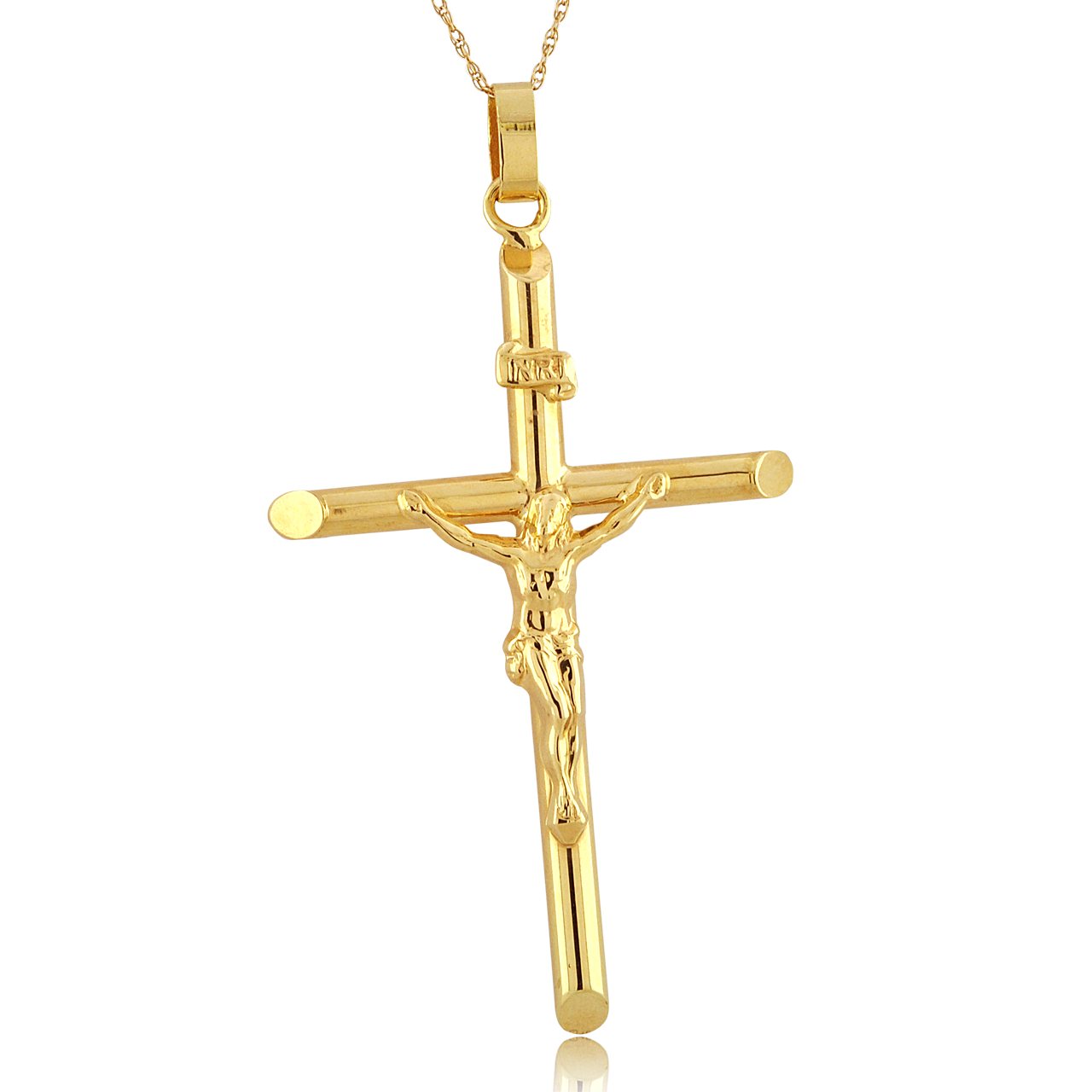 14K Yellow Gold Crucifix Pendant 50003642 | Shin Brothers** 14K Yellow Gold Crucifix Pendant 50003642 | Shin Brothers**