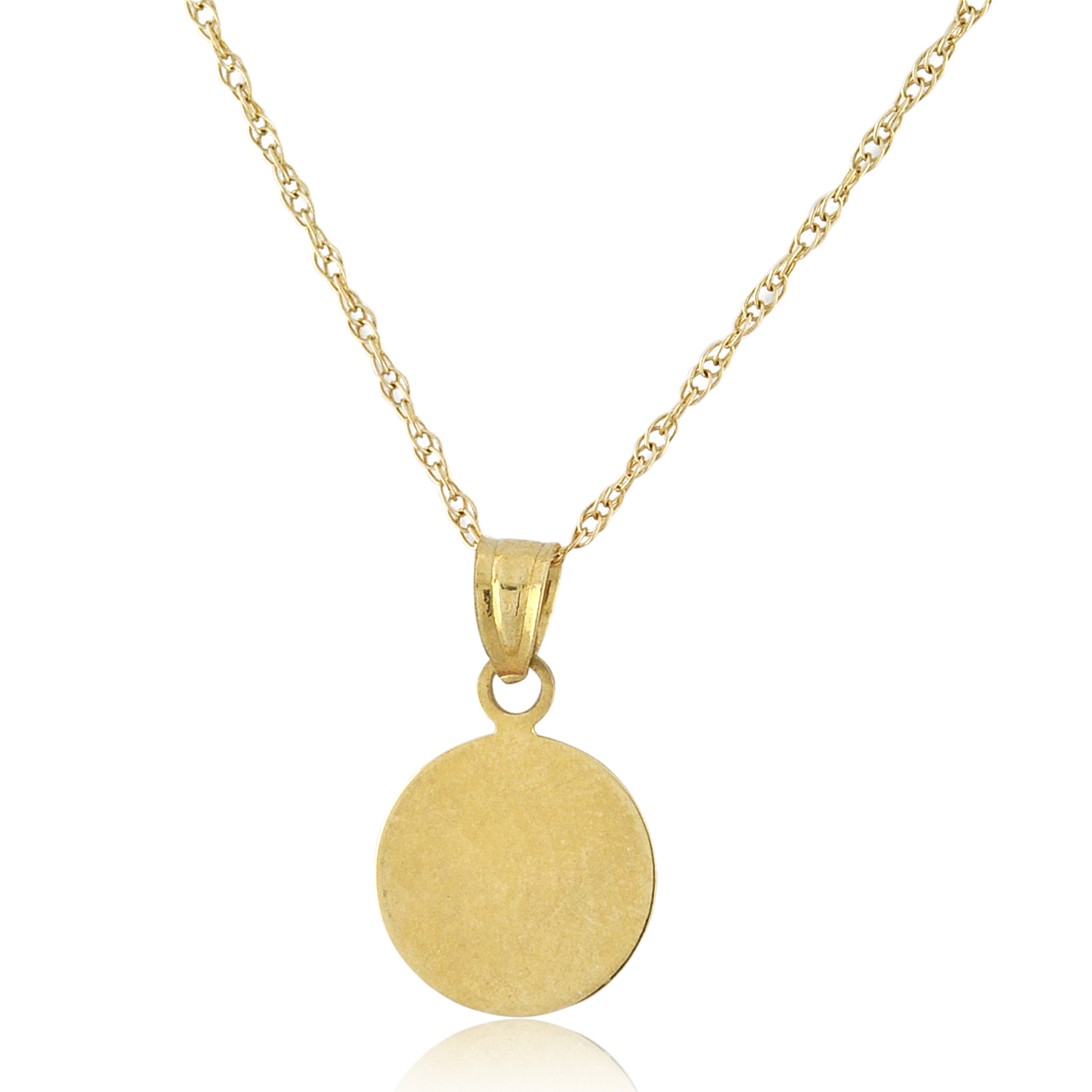 14K Yellow Gold Engravable Disk 50003742 | Shin Brothers* 14K Yellow Gold Engravable Disk 50003742 | Shin Brothers*