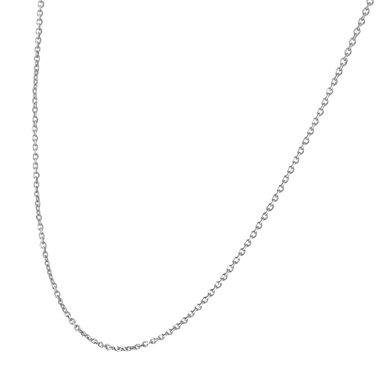 14K White Gold 18" Cable Chain 30003860 | Shin Brothers*