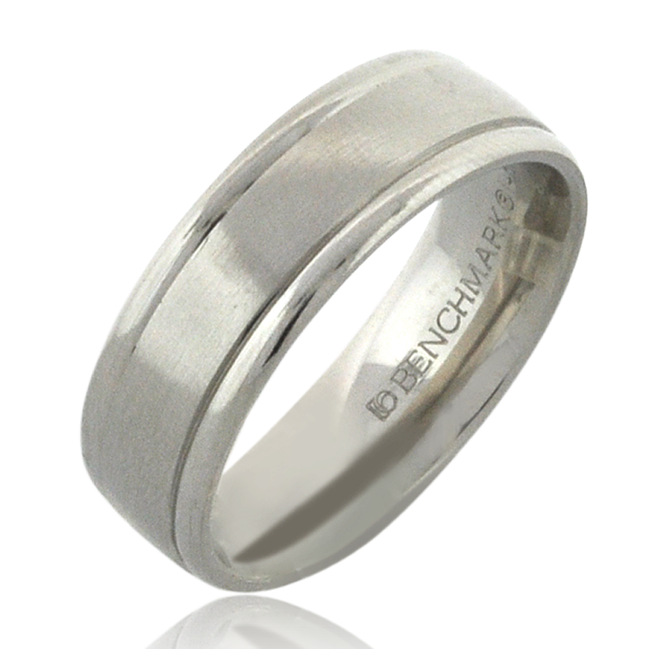 14K White Gold 7mm Wedding Band 10017093 | Shin Brothers*