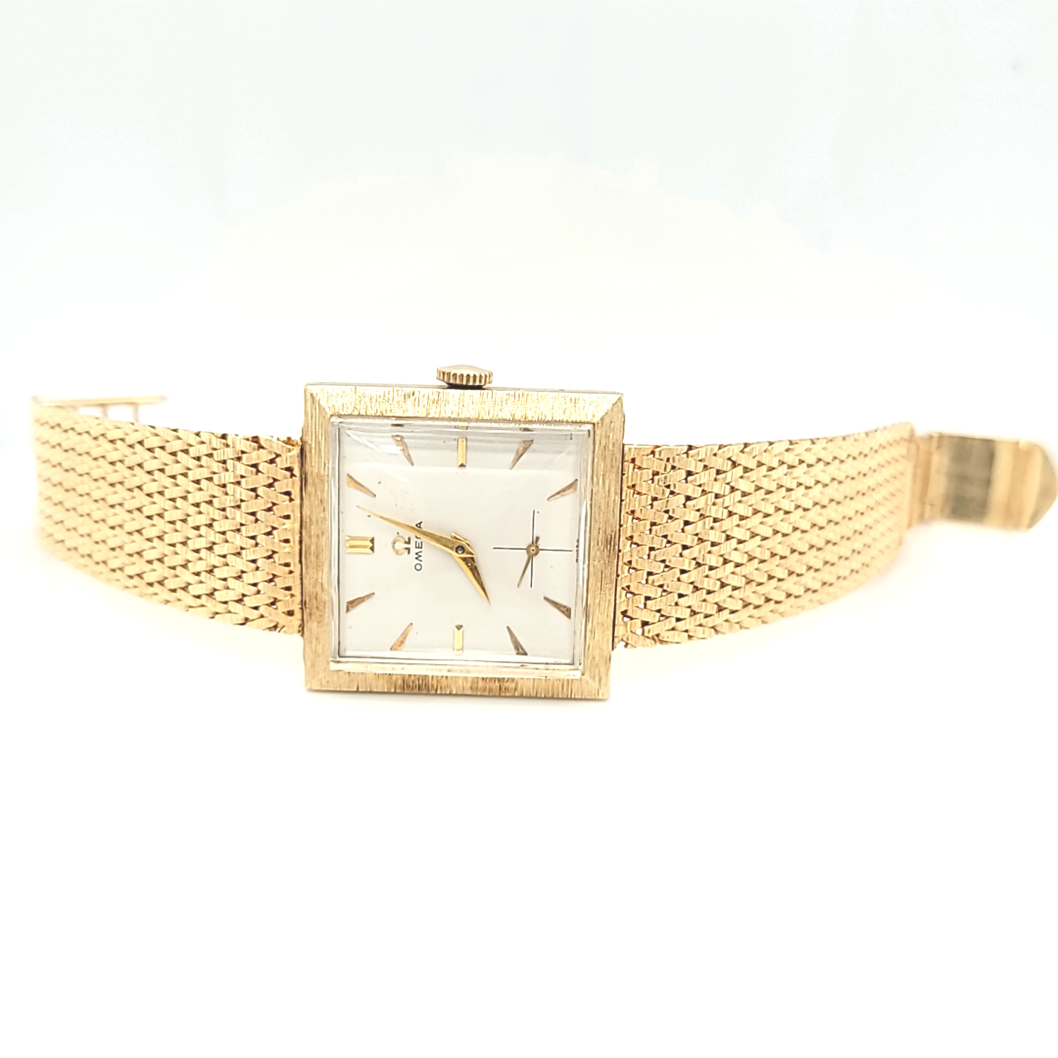 Preowned 14K Yellow Gold Omega Windup Square Face Watch | Shin Brothers  Jewelers Inc.