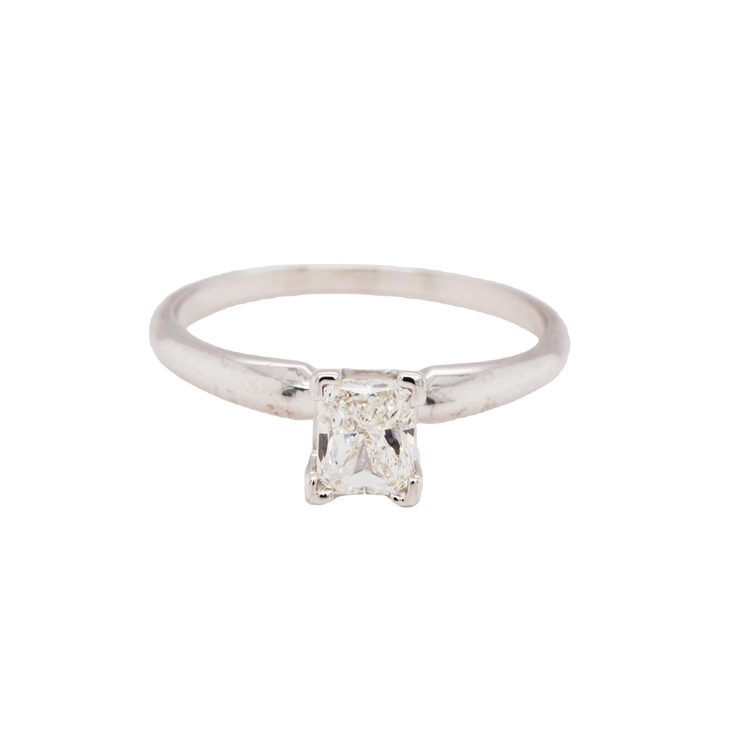 14K White Gold Radiant Cut 2/5 ctw Diamond Engagement Ring 11006690 | Shin Brothers* 14K White Gold Radiant Cut 2/5 ctw Diamond Engagement Ring 11006690 | Shin Brothers*