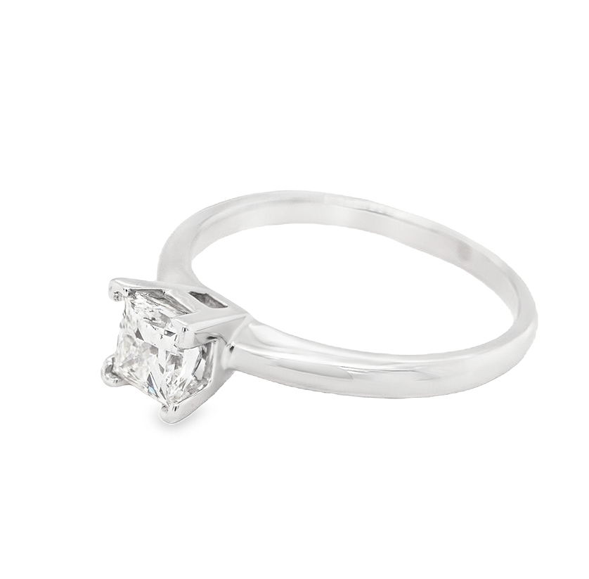 14K White Gold Solitaire Princess Cut Diamond Engagement Ring 11006686 | Shin Brothers* 14K White Gold Solitaire Princess Cut Diamond Engagement Ring 11006686 | Shin Brothers*
