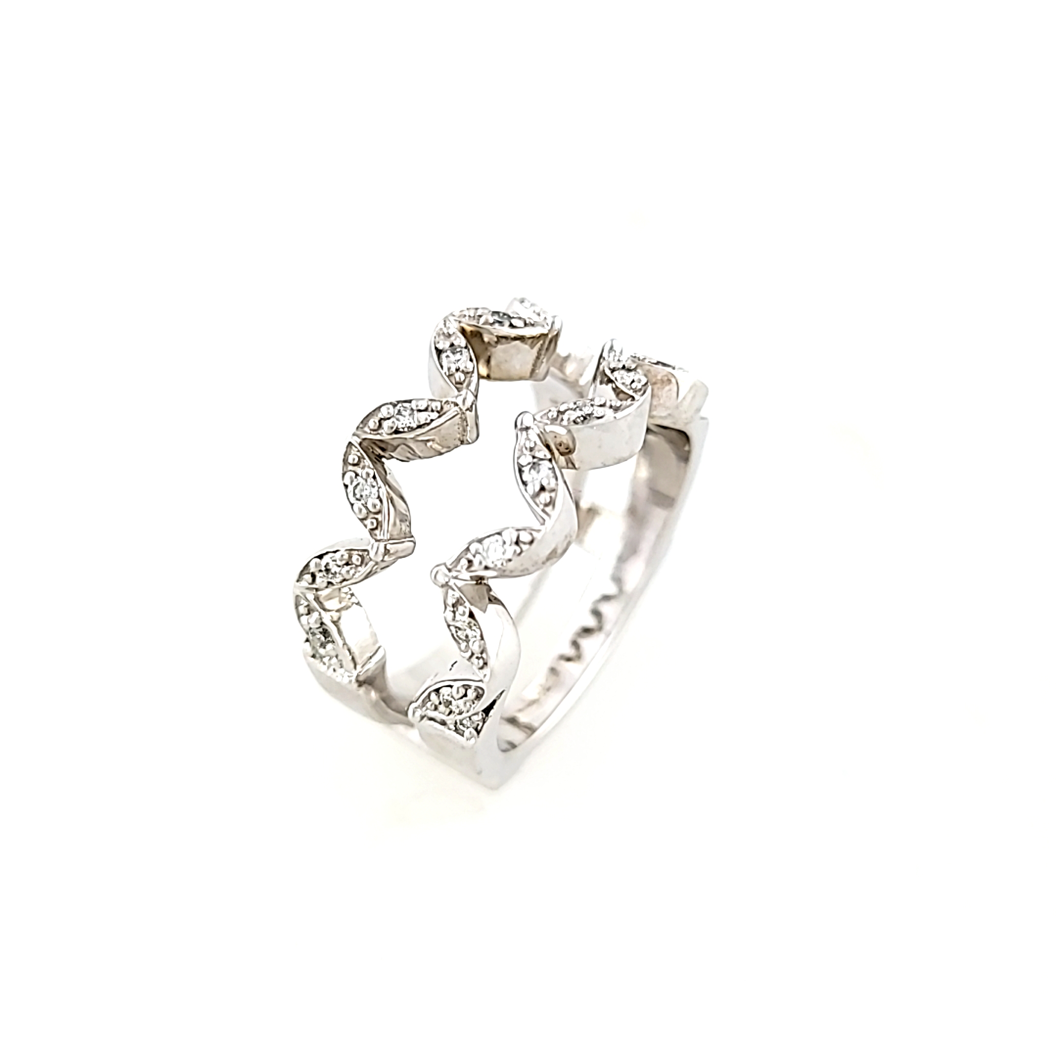 14K White Gold Diamond Insert Ring 11006289 | Shin Brothers* 14K White Gold Diamond Insert Ring 11006289 | Shin Brothers*