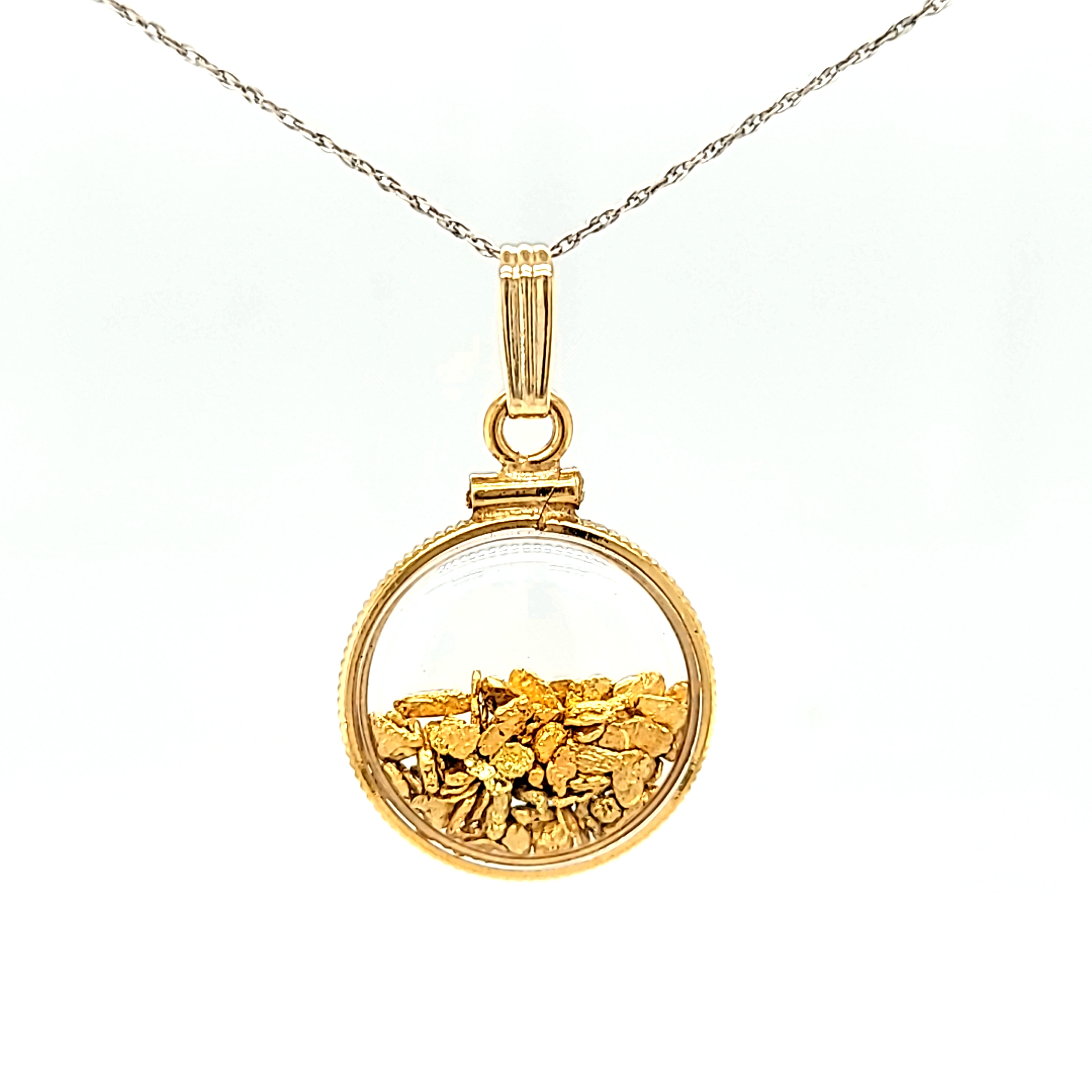 Floating Charms/gold Pan With Real Alaska Gold Floating Charm