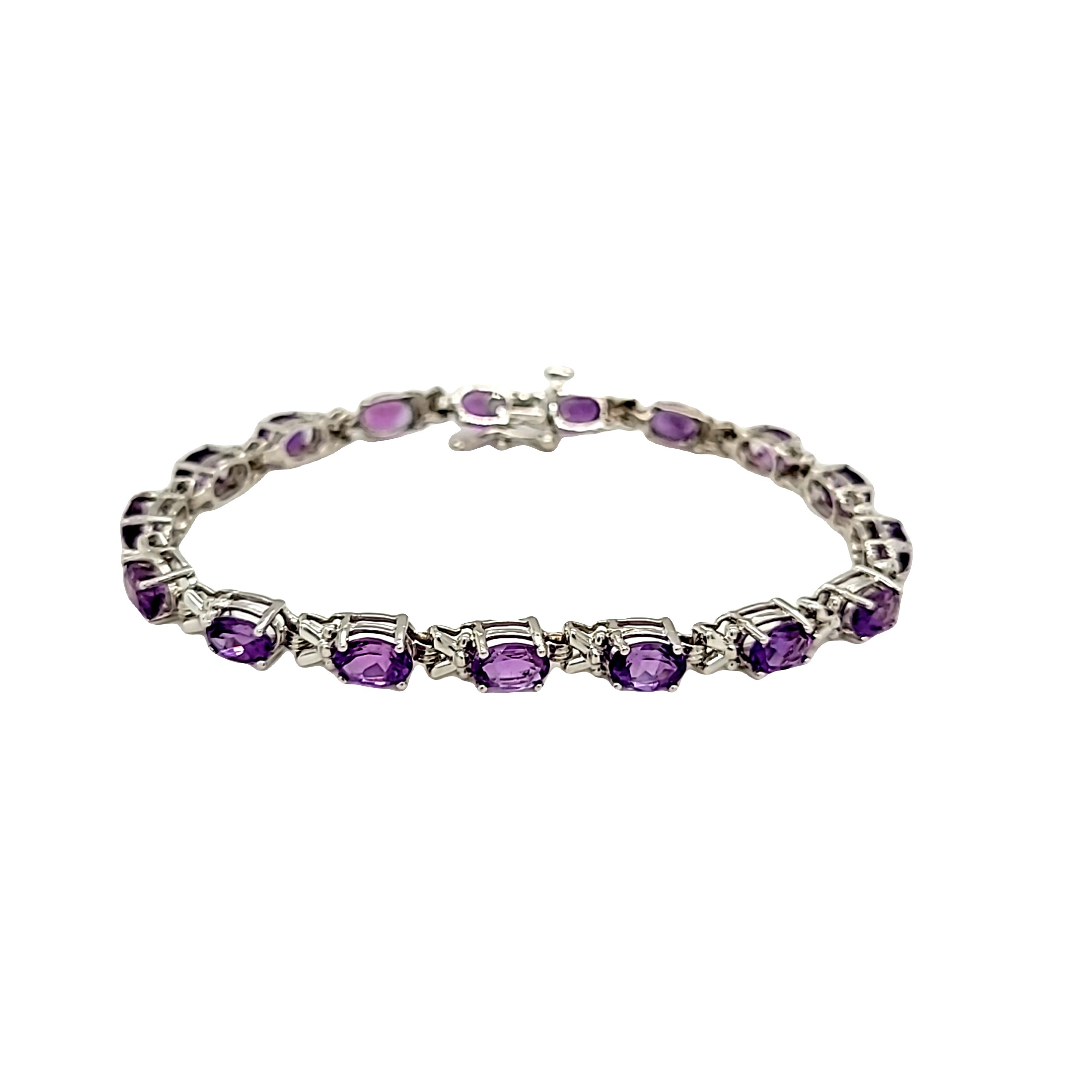 Stella Grace Amethyst & Diamond Accent Tennis Bracelet | Tennis bracelet  diamond, Amethyst, Silver amethyst