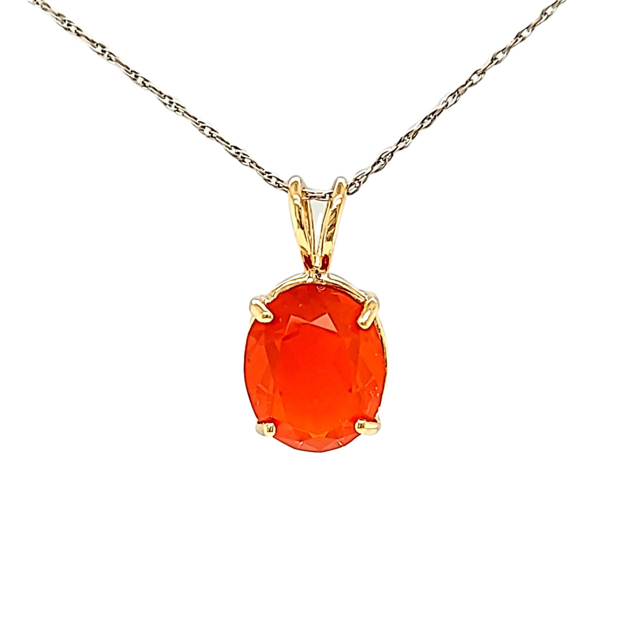 14K Yellow Gold Fire Opal Charm 52002219 | Shin Brothers*