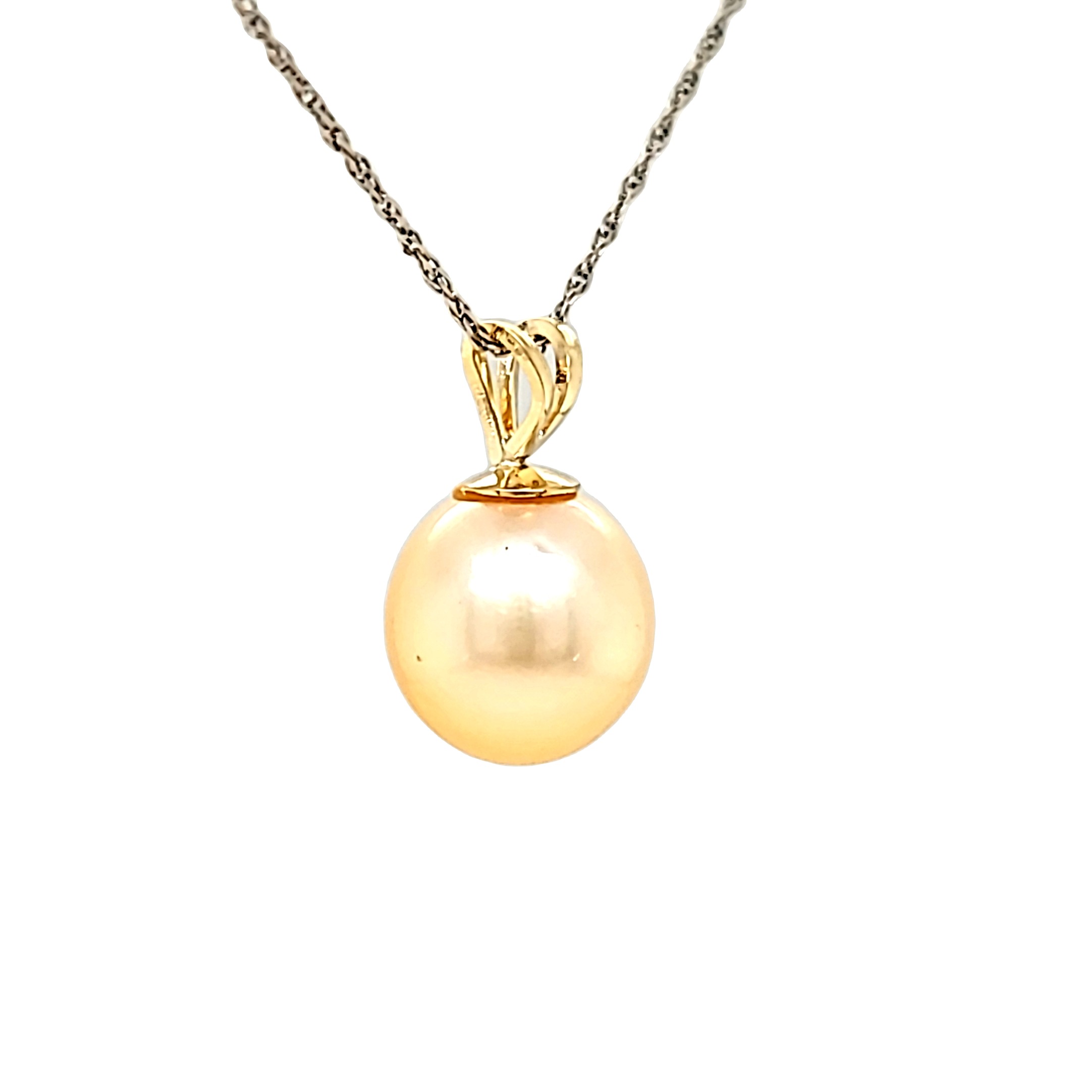 14K Yellow Gold 9mm Pearl Charm 52002222 | Shin Brothers*