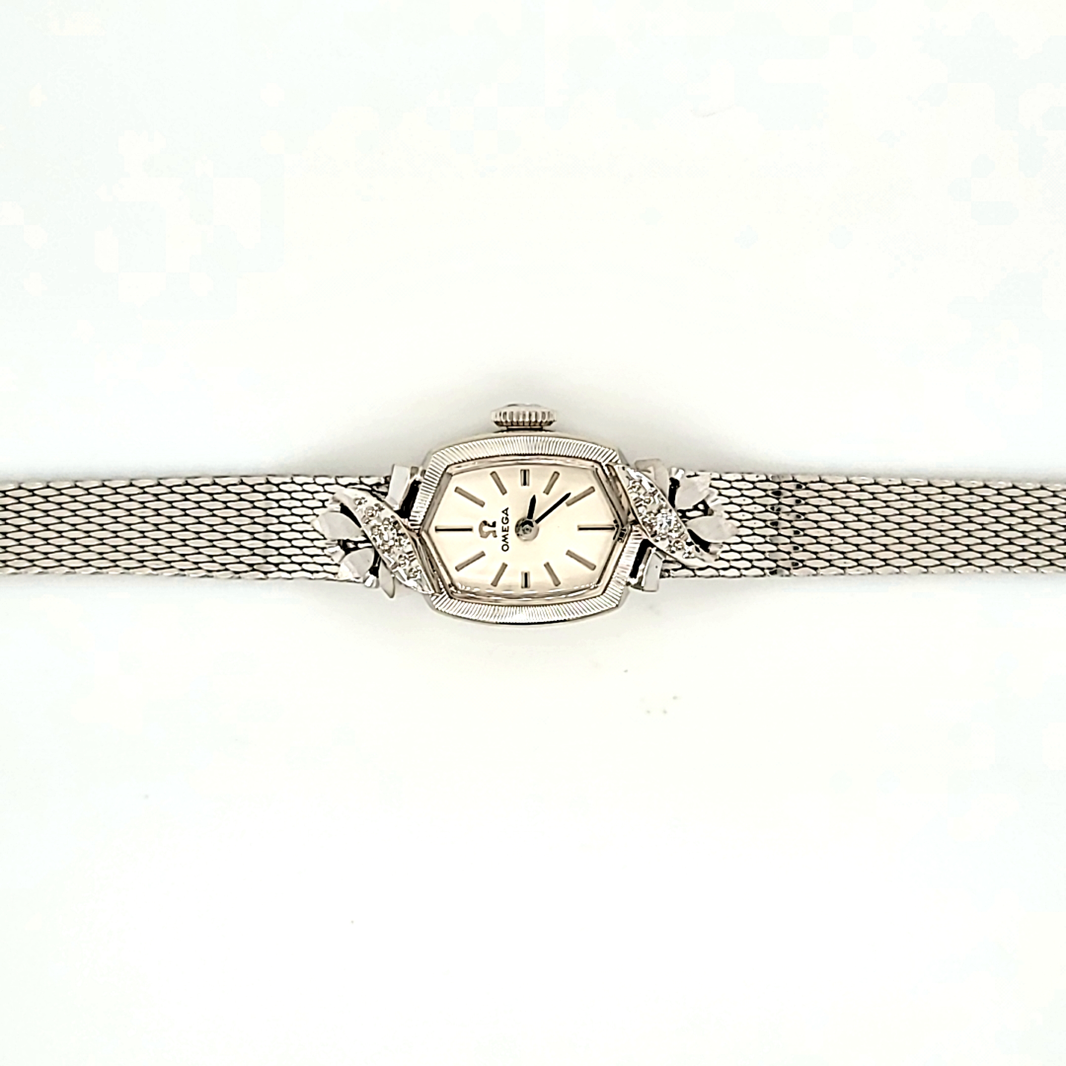 14K White Gold Windup Omega Ladies' Watch 69000582 | Shin Brothers*