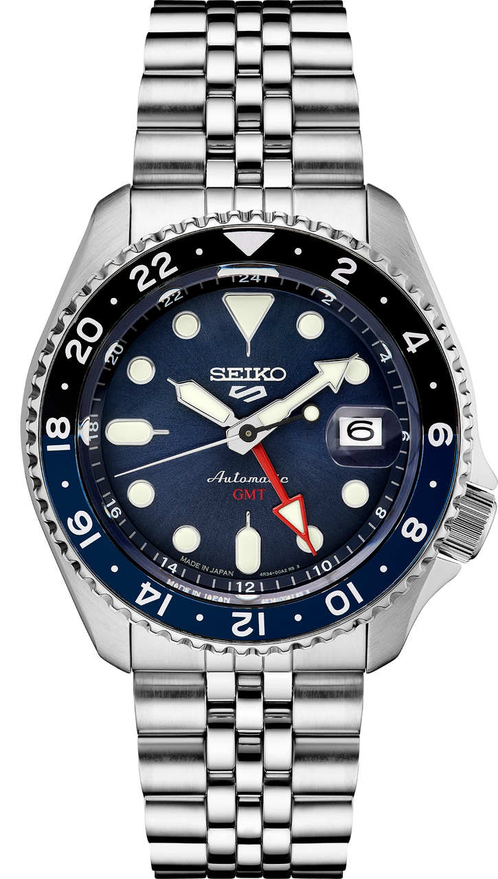  Seiko 5 Sports SSK003 GMT Series Automatic Blue Dial  | Shin Brothers*