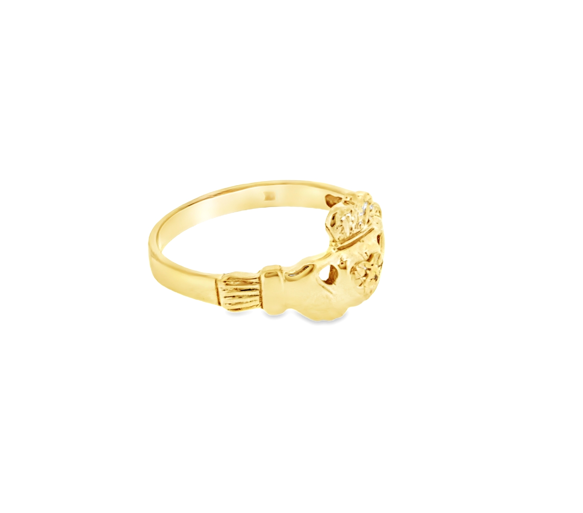 10K Yellow Gold Size 7.5 Claddagh Ring 10016170 | Shin Brotthers **