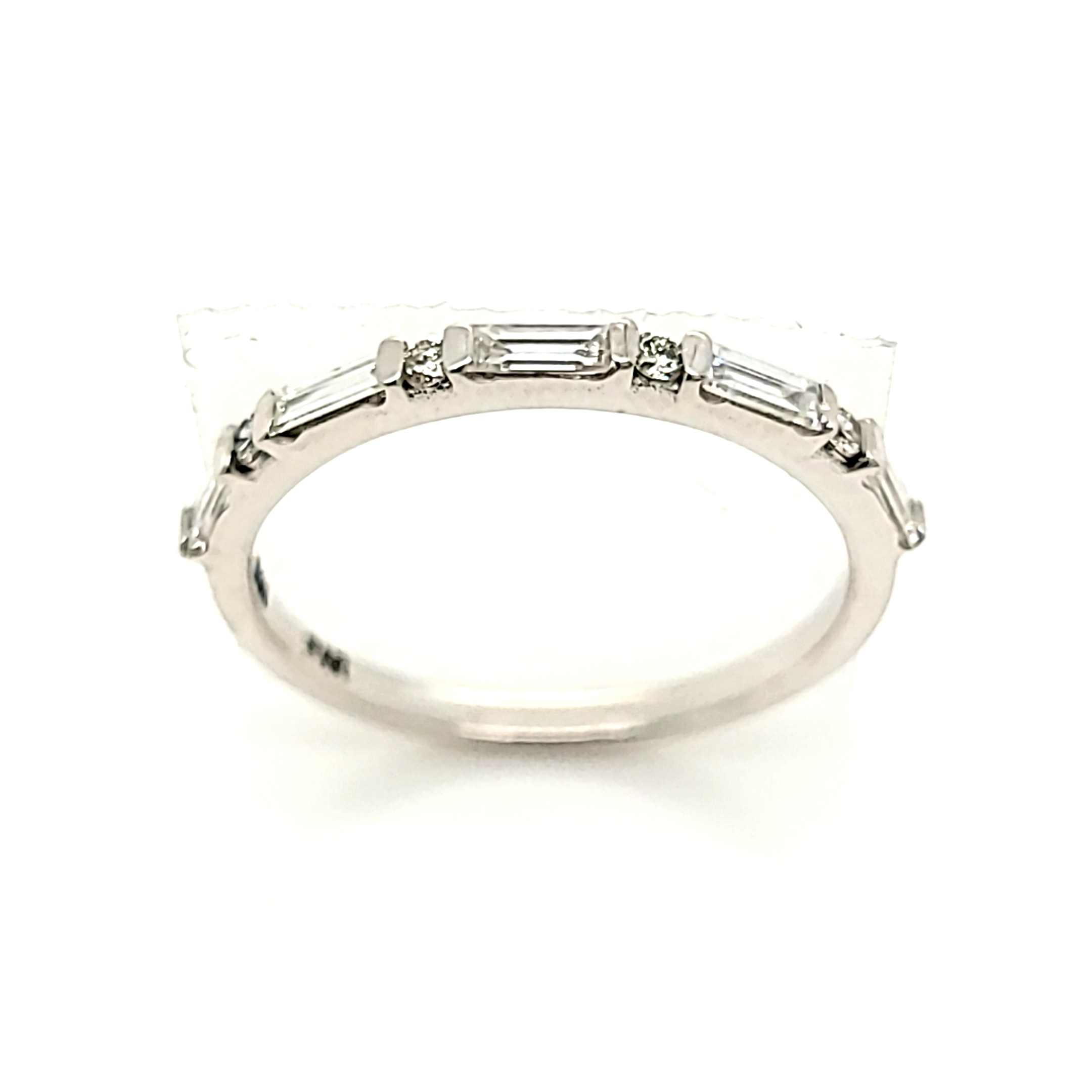 14K White Gold Diamond Baguette Band 11006816 | Shin Brothers* 14K White Gold Diamond Baguette Band 11006816 | Shin Brothers*