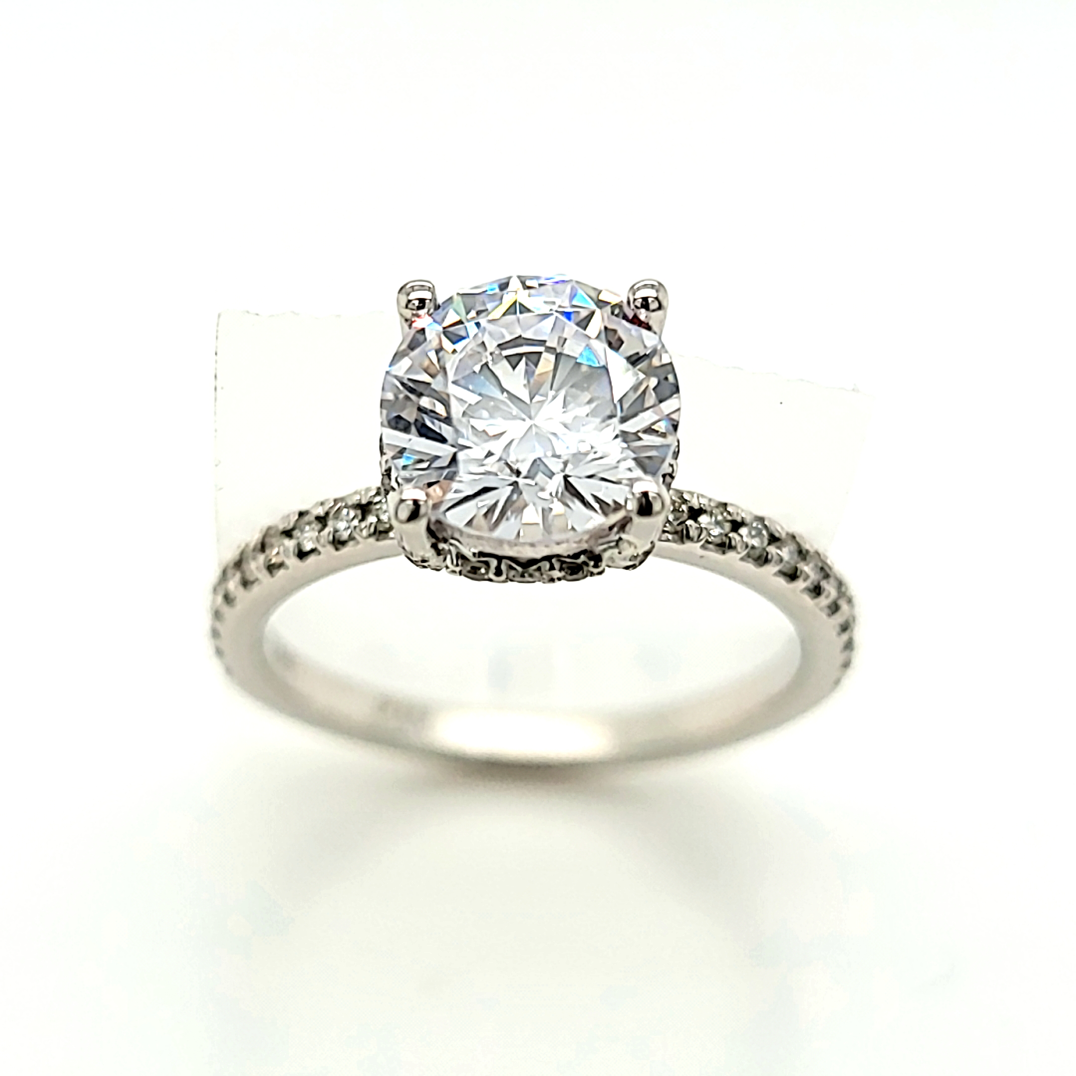 14K White Gold Lab Grown Diamond Engagement Ring 12002991 | Shin Brothers