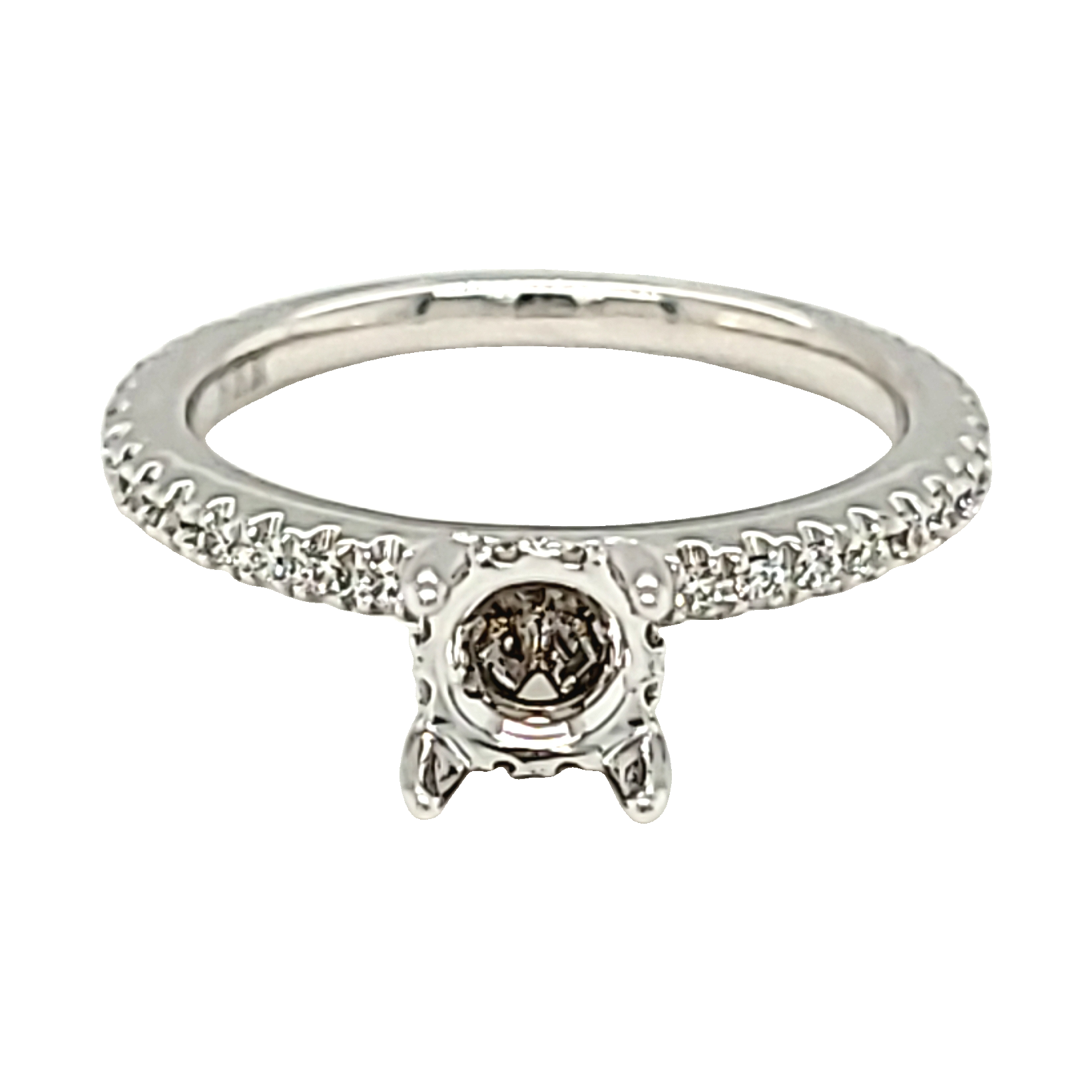 18K White Gold Diamond Engagement Ring Setting 11003841 | Shin Brothers*