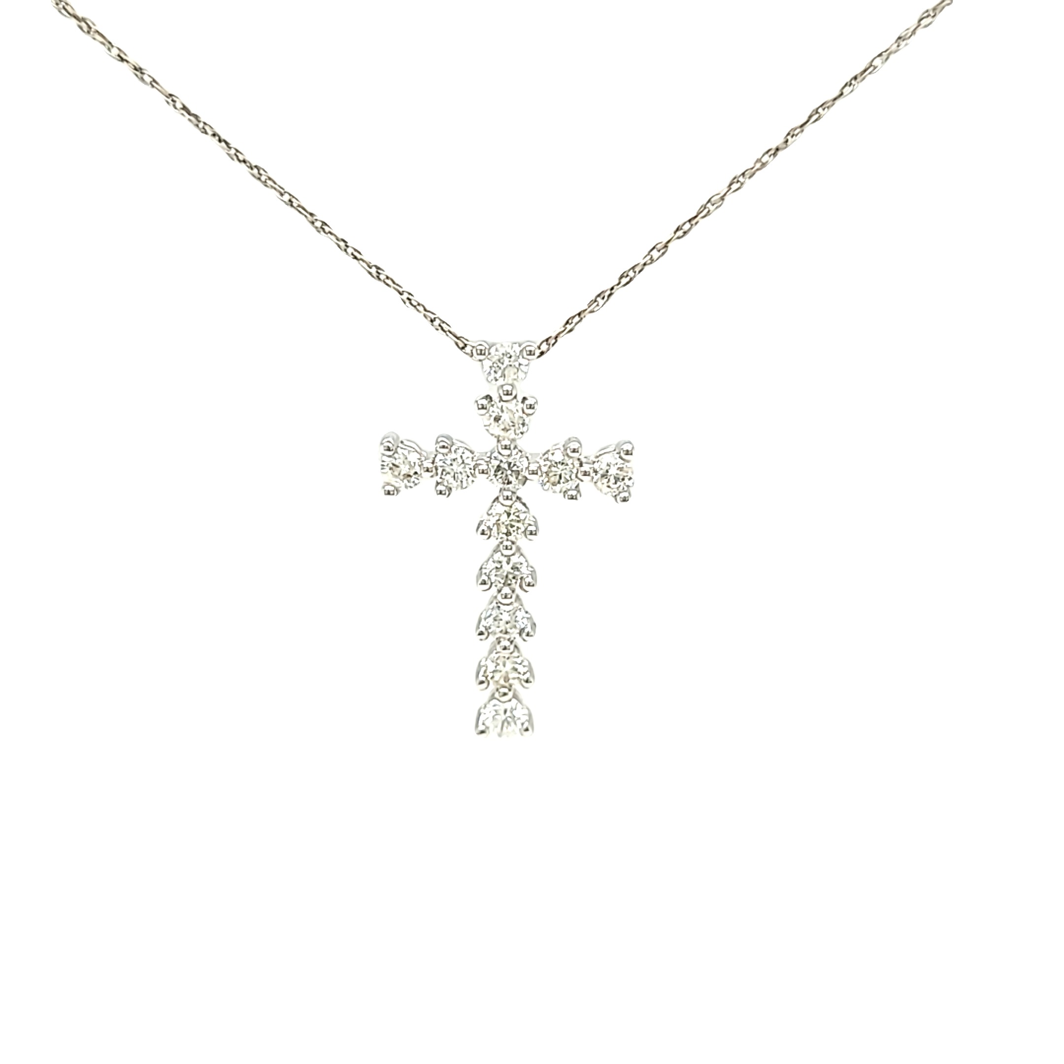 14K Yellow Gold Diamond Cross Charm 51002143 | Shin Brothers* 14K Yellow Gold Diamond Cross Charm 51002143 | Shin Brothers*