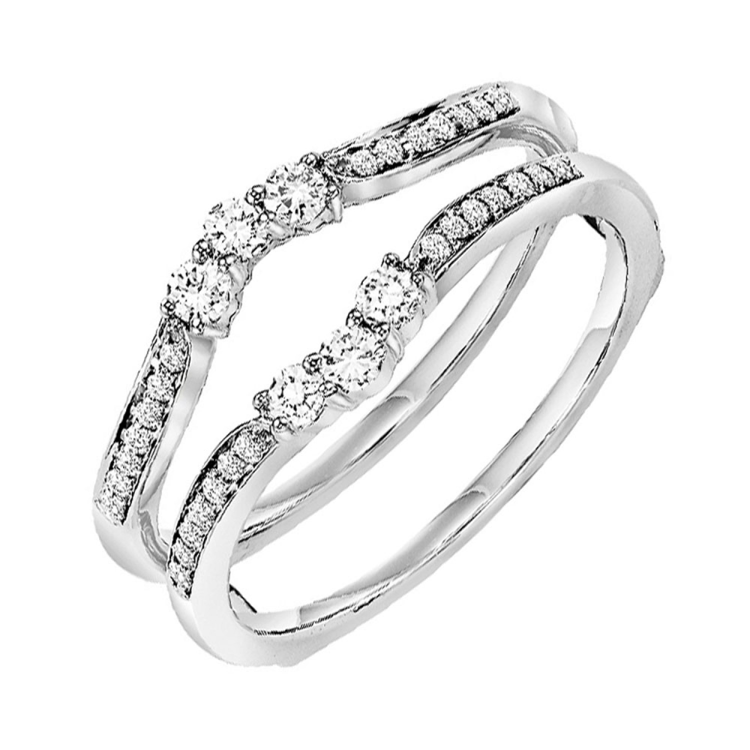 14K White Gold Diamond Insert Ring 11006877 | Shin Brothers* 14K White Gold Diamond Insert Ring 11006877 | Shin Brothers*