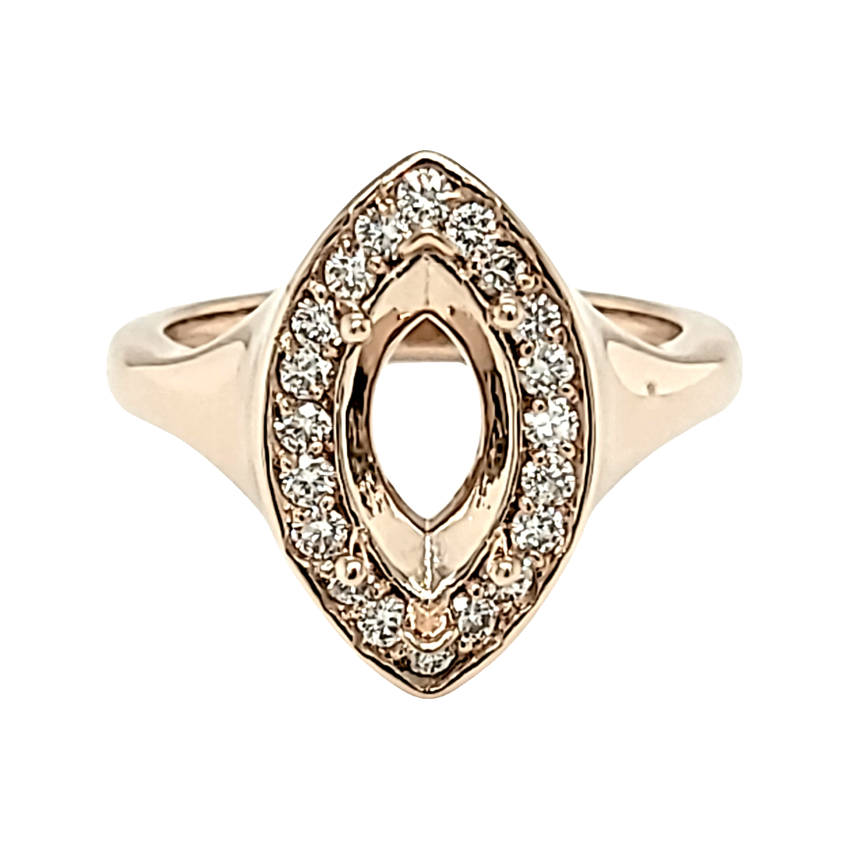 14K Yellow Gold Marquise Diamond Ring Setting 11006890 | Shin Brothers* 14K Yellow Gold Marquise Diamond Ring Setting 11006890 | Shin Brothers*