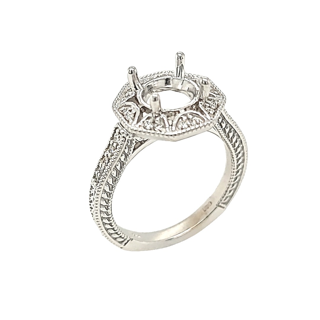 14K White Gold Diamond Size 6.5 Ring Setting 11006883 14K White Gold Diamond Size 6.5 Ring Setting 11006883