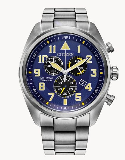 Citizen Men's AT2480-57L Garrison Eco-Drive Super Titanium Watch | Shin Brothers*