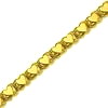 14K Yellow Gold 6" Mirror Box Heart Link 6" Bracelet 20002044 | Shin Brothers*