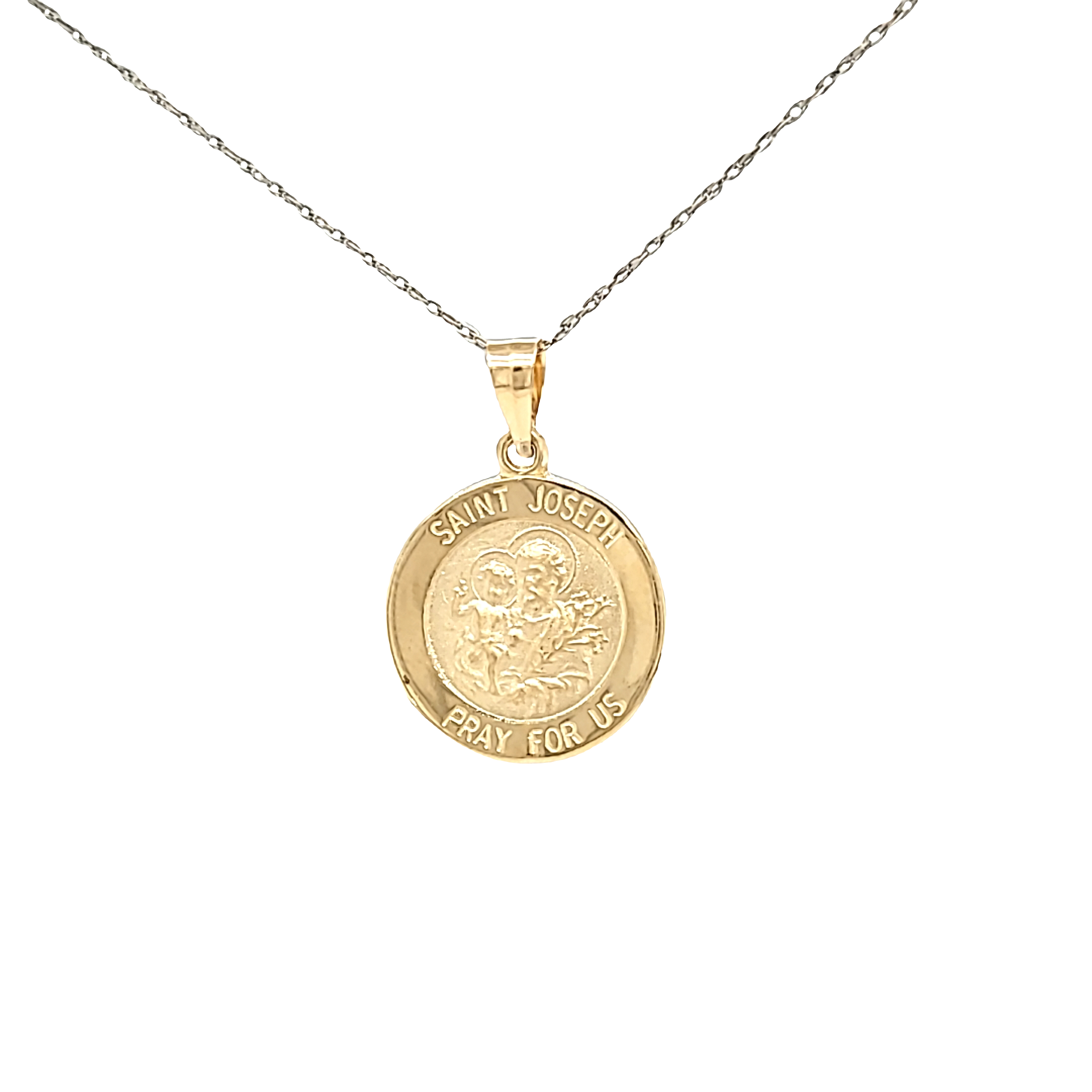 14K Yellow Gold Saint Joseph Small Medal 50004086 | Shin Brothers* 14K Yellow Gold Saint Joseph Small Medal 50004086 | Shin Brothers*