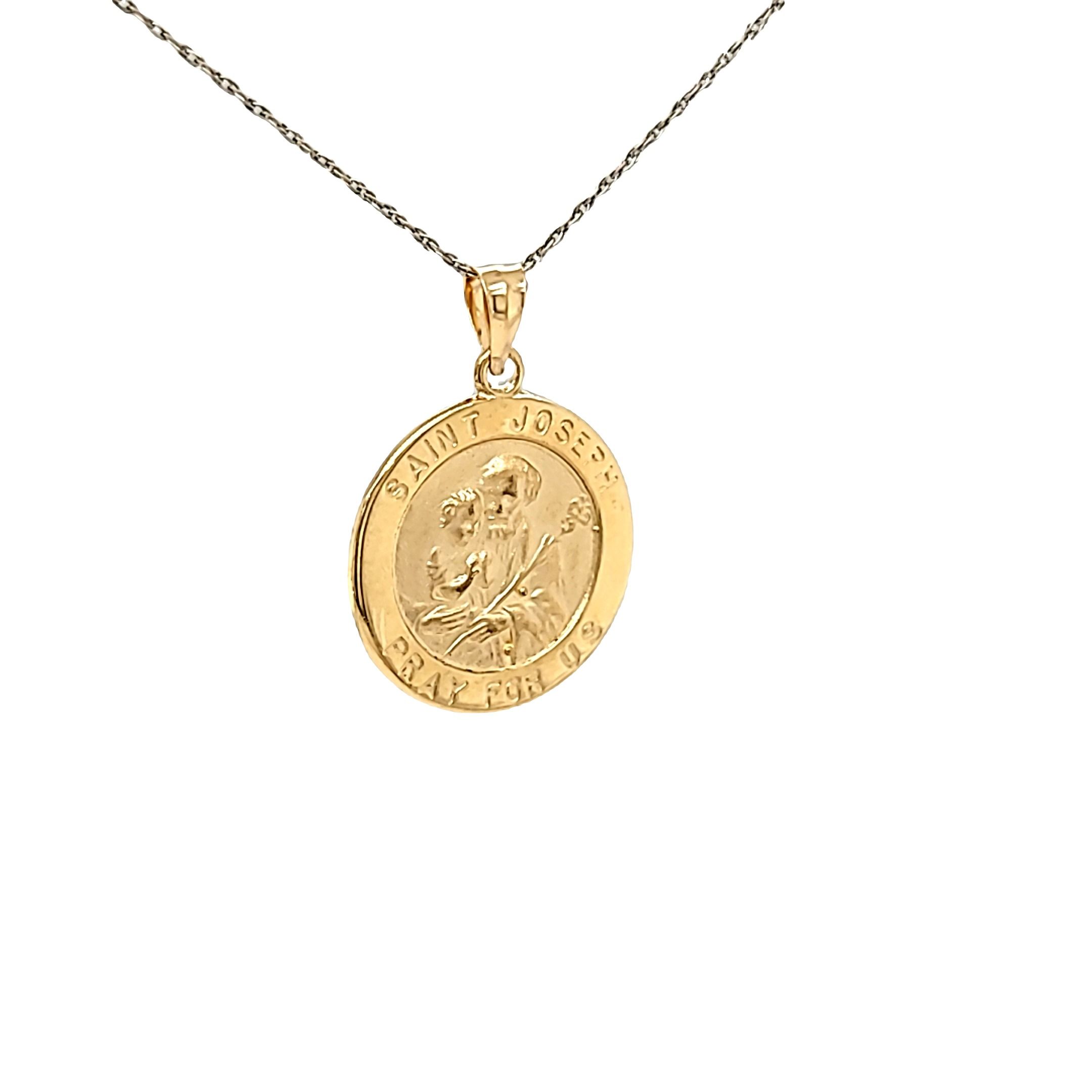 14K Yellow Gold Saint Joseph Medal 50004090 | Shin Brothers* 14K Yellow Gold Saint Joseph Medal 50004090 | Shin Brothers*