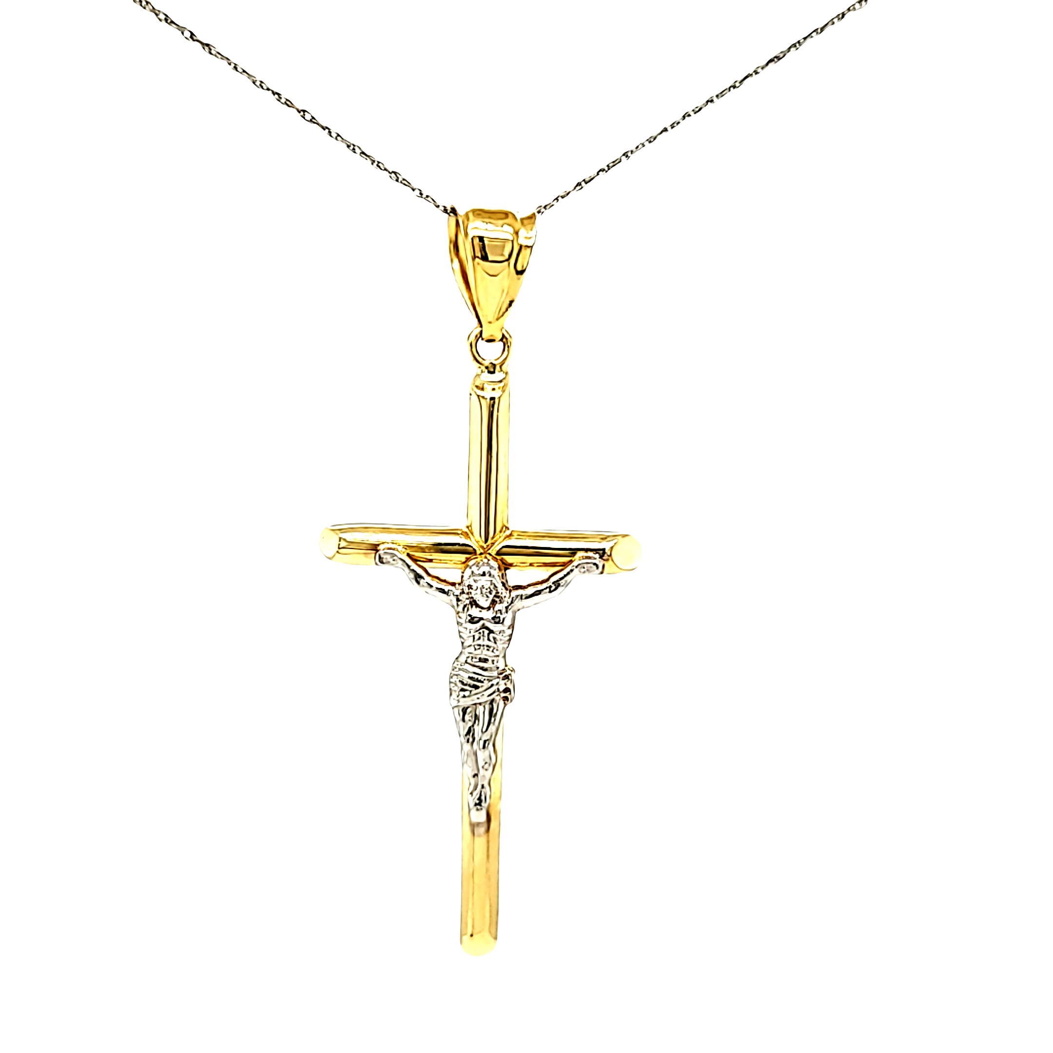 70％OFF Solid 10k Gold Passion Catholic Cross Crucifix Charm