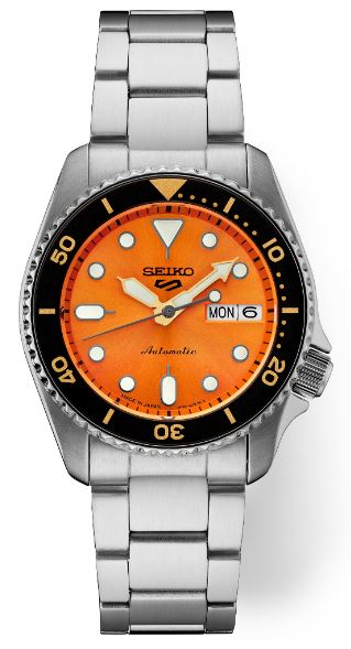 Seiko 5 Sports SRPK35 Stainless Automatic Orange Dial | Shin Brothers*