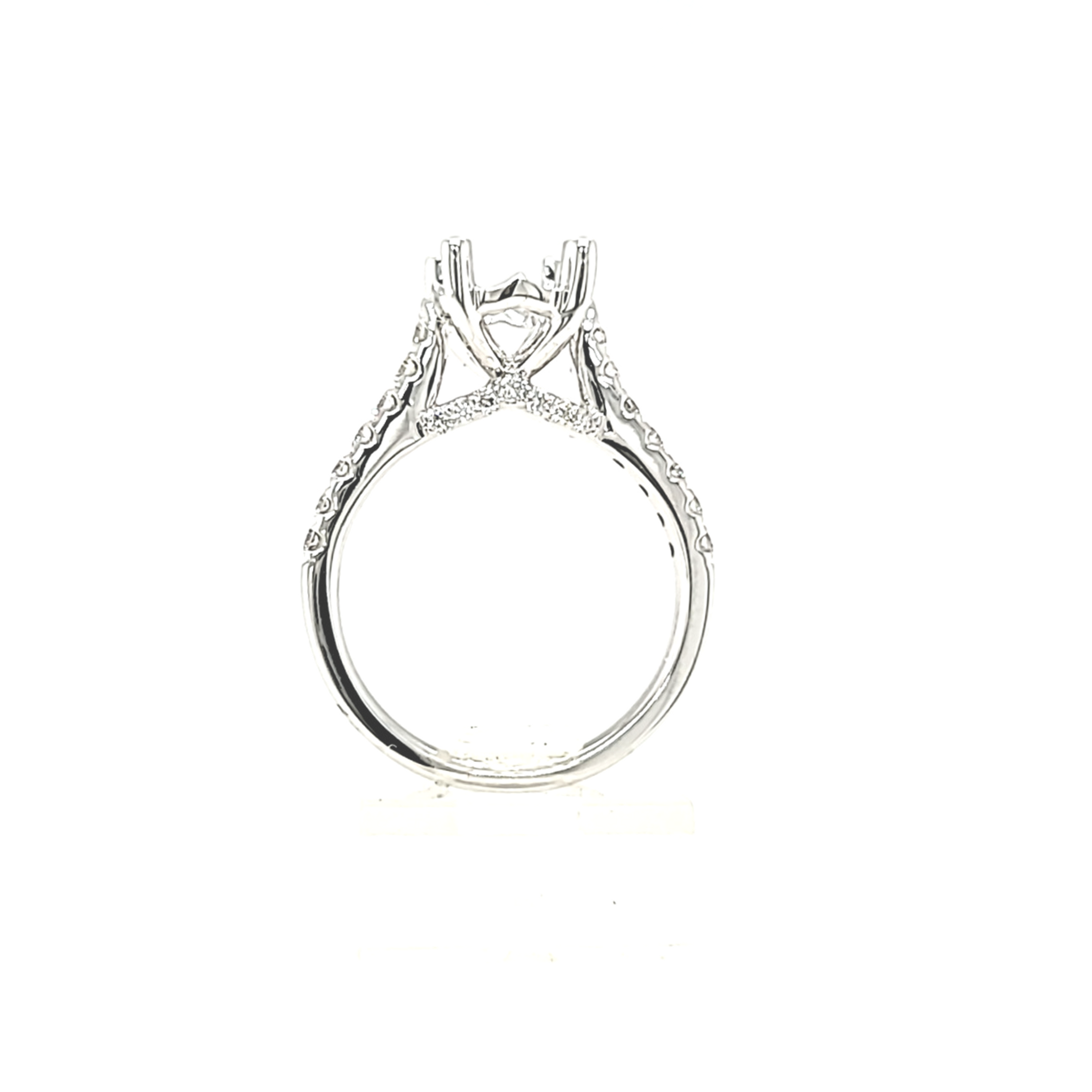 14K White Gold Diamond engagement  Ring Setting  11007027 | Shin Brothers**