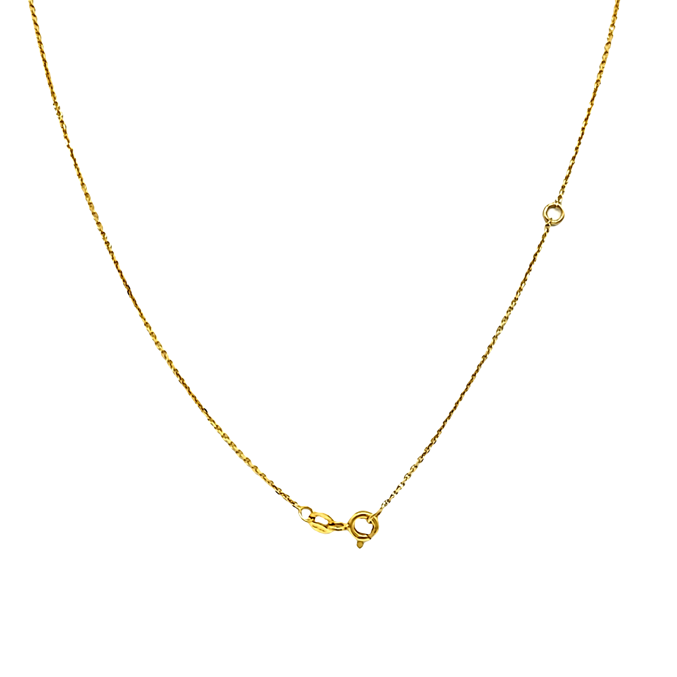 14K Yellow Gold Crystal Bead 18" Necklace 32000725| Shin Brothers*