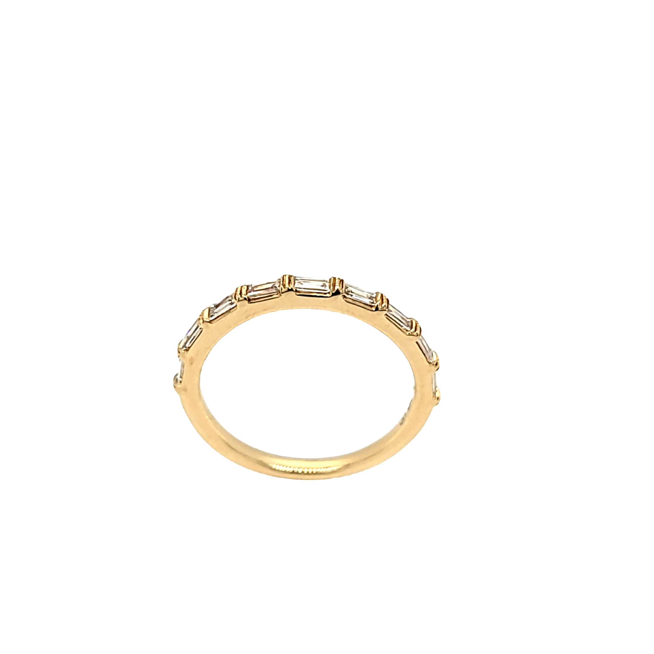 14K Yellow Gold Diamond Baguette Band 11006833 | Shin Brothers* 14K Yellow Gold Diamond Baguette Band 11006833 | Shin Brothers*