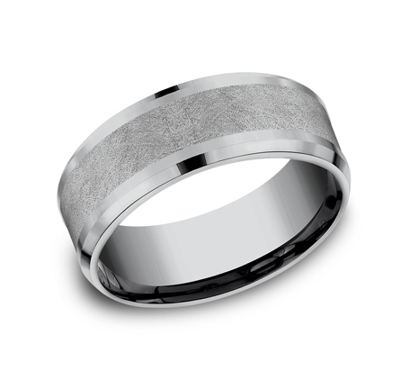 Gray Tantalum 8mm Wedding Band 11510083 | Shin Brothers* Gray Tantalum 8mm Wedding Band 11510083 | Shin Brothers*