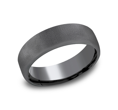 Darkened Tantalum 6.5mm Wedding Band 11510082 | Shin Brothers* Darkened Tantalum 6.5mm Wedding Band 11510082 | Shin Brothers*