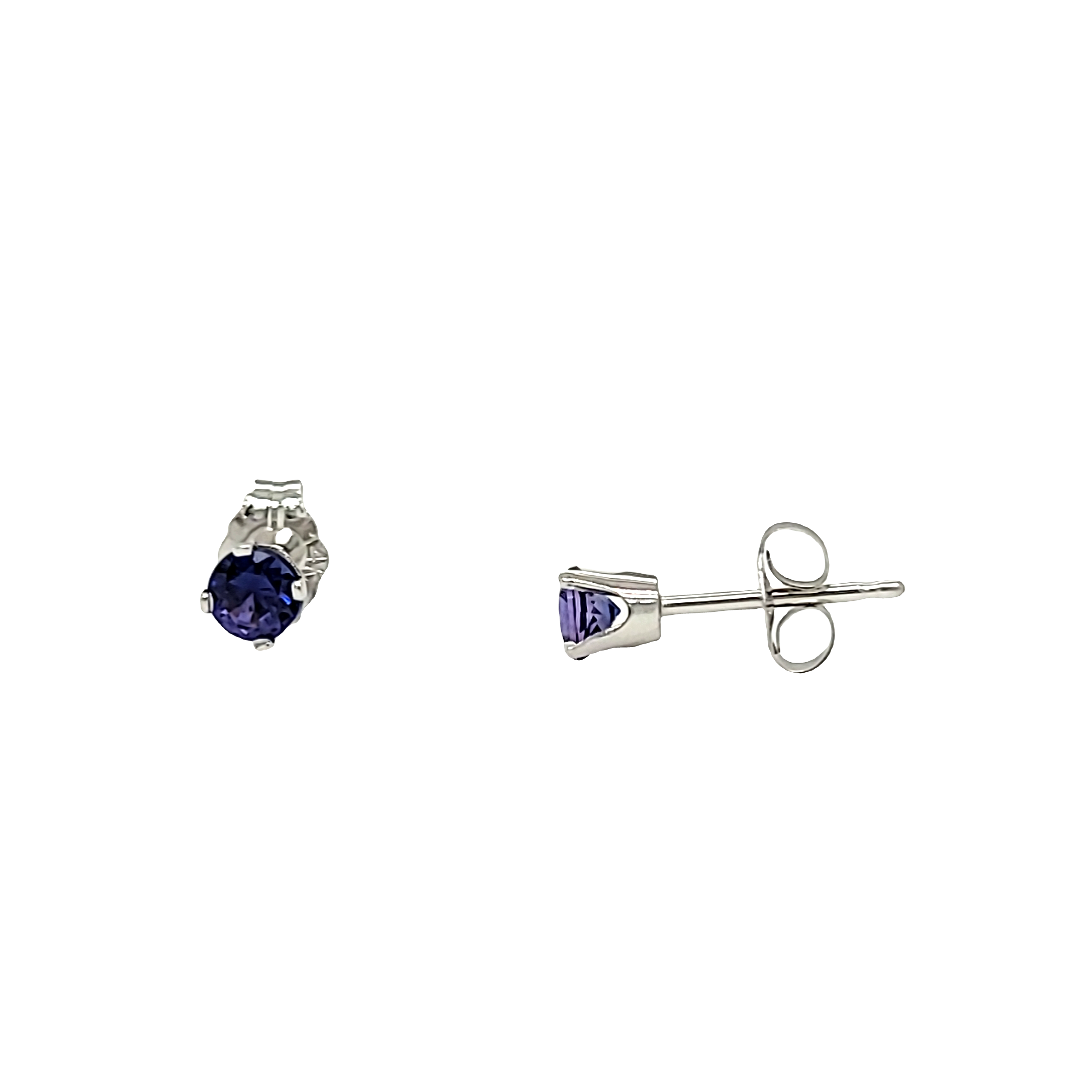 14K White Gold Amethyst Stud Earrings 42003413 | Shin Brothers* 14K White Gold Amethyst Stud Earrings 42003413 | Shin Brothers*