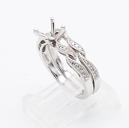 14K White Gold Diamond Setting Bridal Set 11006268 | Shin Brothers* 14K White Gold Diamond Setting Bridal Set 11006268 | Shin Brothers*