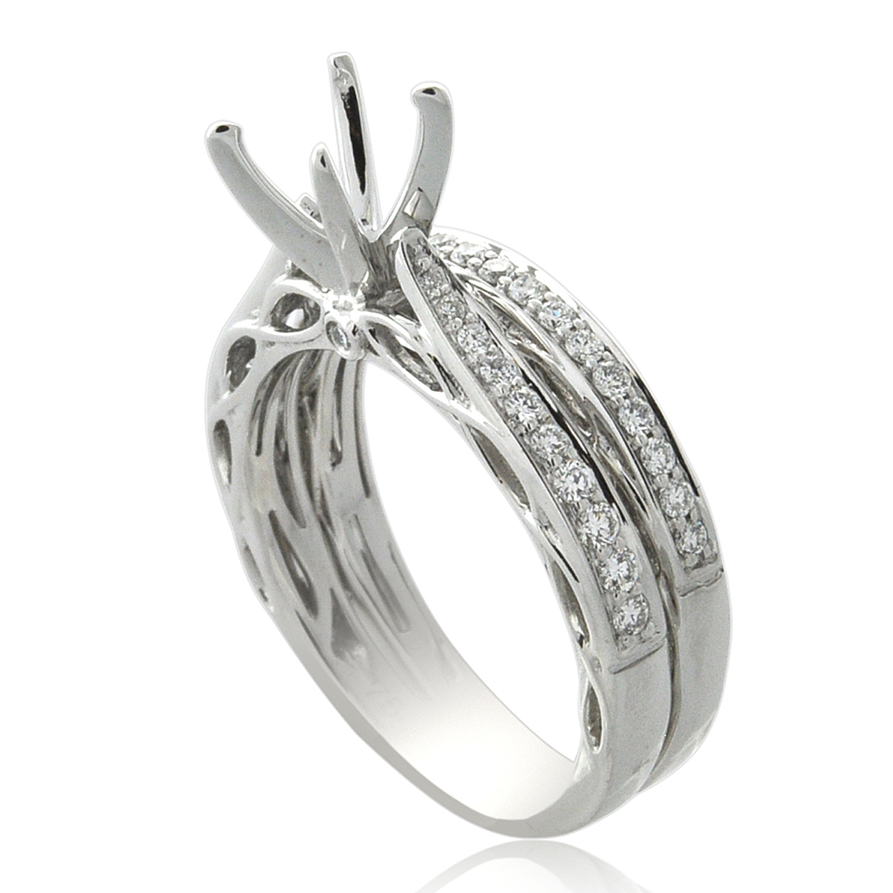 18K White Gold Diamond Setting Bridal Set 11006239 | Shin Brothers* 18K White Gold Diamond Setting Bridal Set 11006239 | Shin Brothers*
