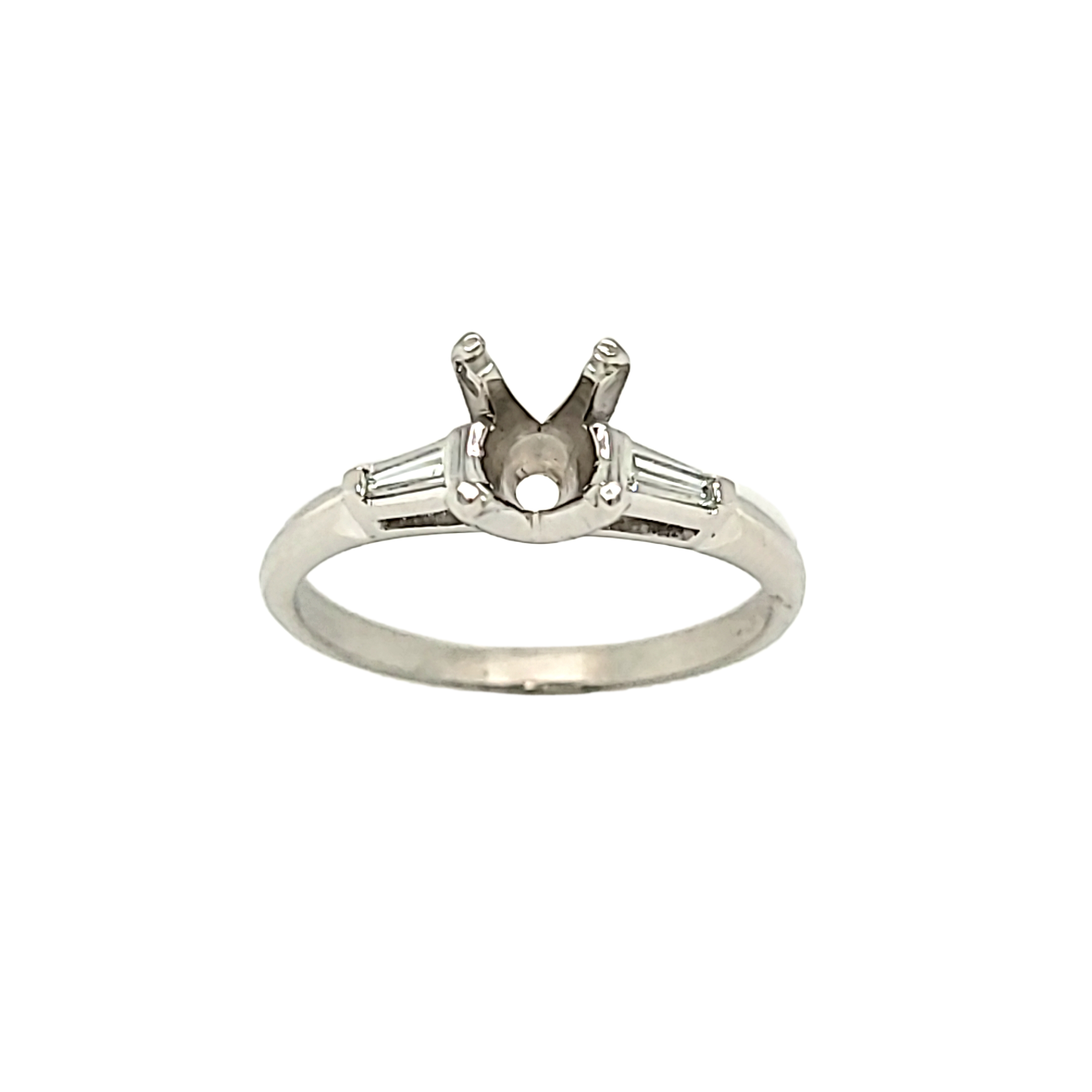 Platinum Engagement Ring Setting with Accents 11006550 | Shin Brothers* Platinum Engagement Ring Setting with Accents 11006550 | Shin Brothers*